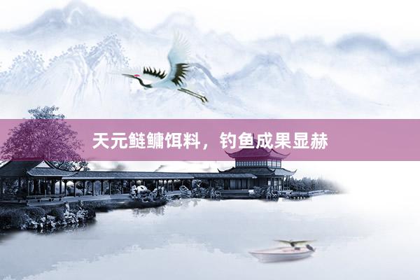 天元鲢鳙饵料，钓鱼成果显赫